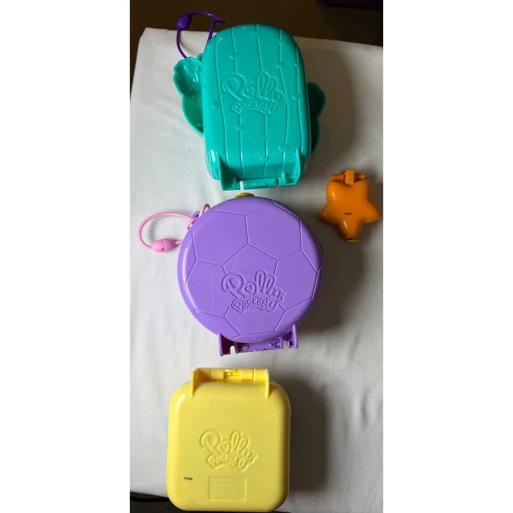 Polly Pocket Compact Lot Cactus Ranch Soccer Ball Gift Box Star Playsets Mattel